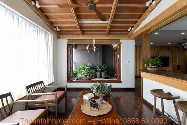 Thiết kế nội thất chung cư theo phong cách Nhật Bản.