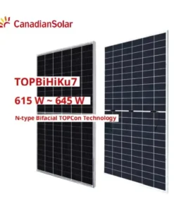 Pin năng lượng mặt trời 615w canadian solar